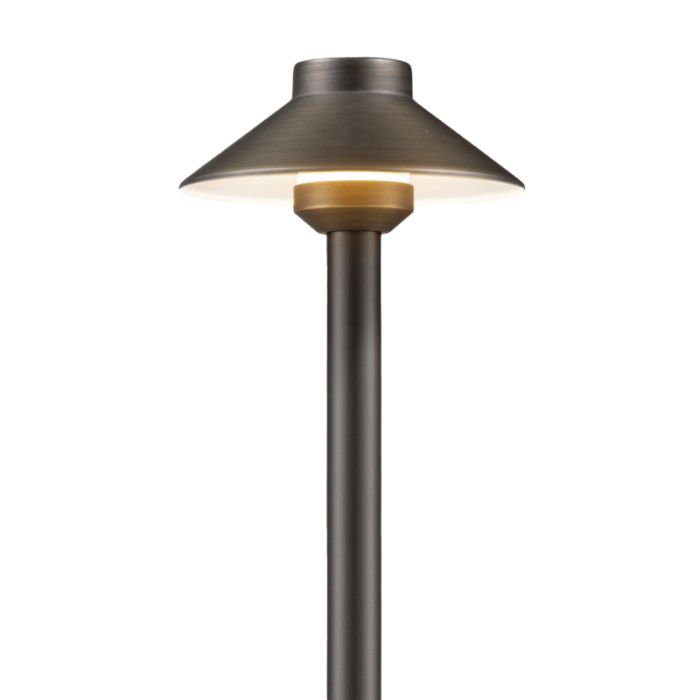 12v standard brass landscape pathway light