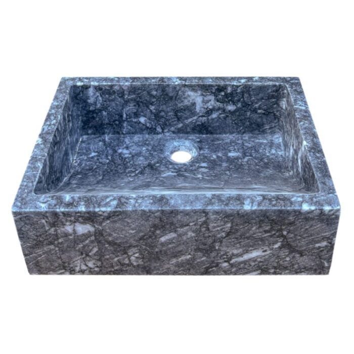 Bursa Gray Rectangular Marble Sink 12x18x6 Polished NTRVS122