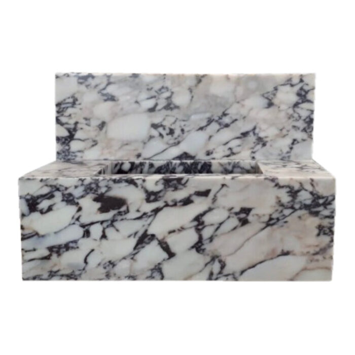 Calacatta Viola Marble Vanity Stone Sink polished 16x32x10with backsplash4