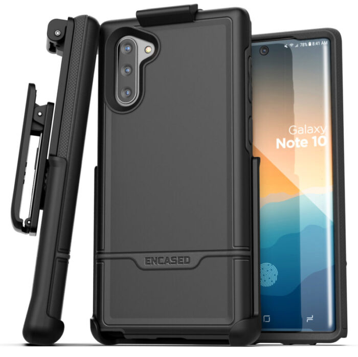 Galaxy Note 10 Rebel Black with Holster Encased RB104BK HL