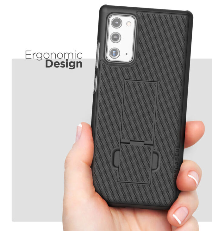 Galaxy Note 20 Duraclip Case and Holster Black Black HC130 7