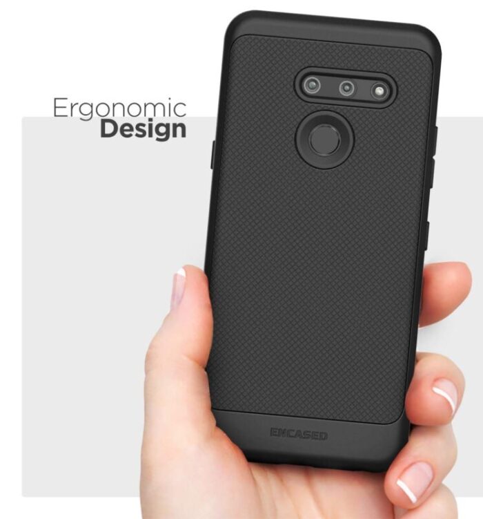 LG G8 ThinQ Thin Armor Case Black Encased TA85BK 2