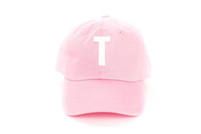 LightPinkLetterBaseballHat