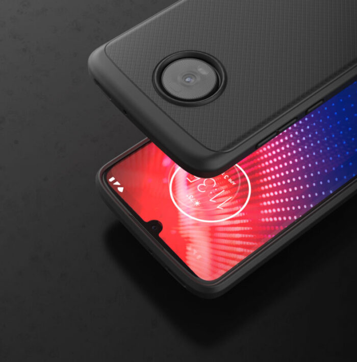 Moto Z4 Thin Armor Case Black Black TA86BK 5