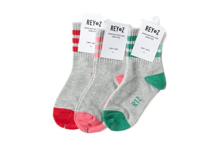 RedPinkGreenHeatherSocks