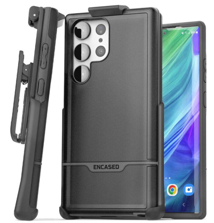 Samsung Galaxy S23 Ultra Rebel Case with Belt Clip Holster RB310BKHL 1