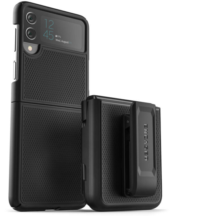 Samsung Galaxy Z Flip 3 Duraclip Combo Case with Belt Clip Holster Black HC191 1