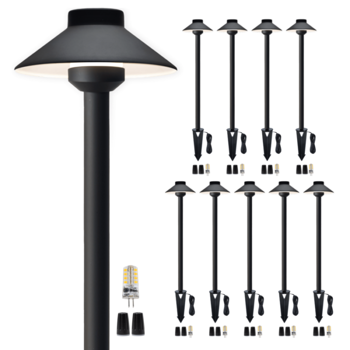 black brass landscape pathway light bulb pack 10