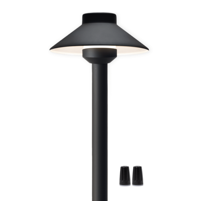 black brass landscape pathway light pack 1