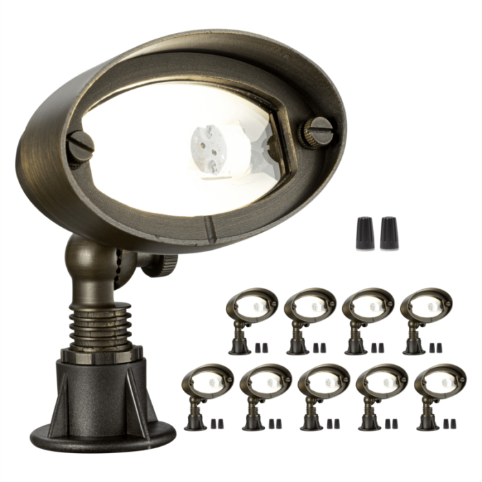 brass flood light 2301 10