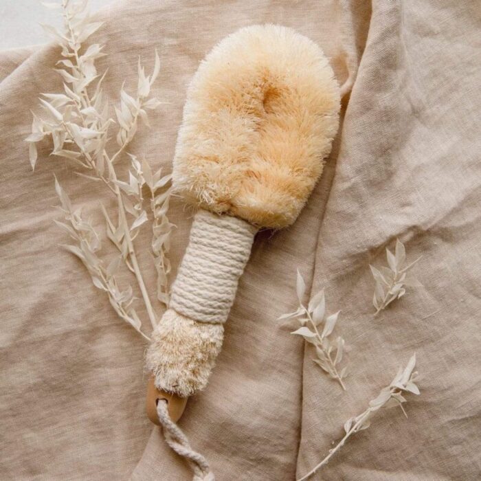 bushbalm dry body brush sustainable body brush plastic free sisal bristles vegan 30481778770031