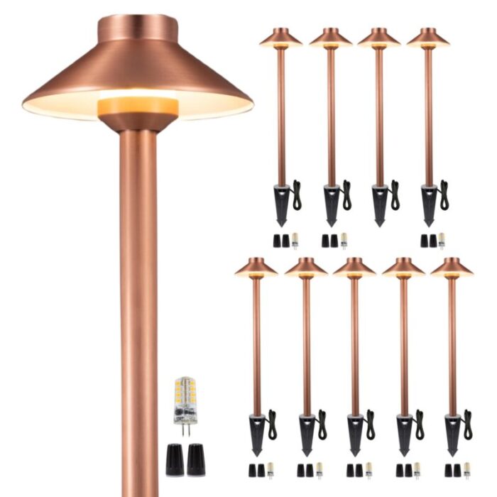 copper brass path light g4 10