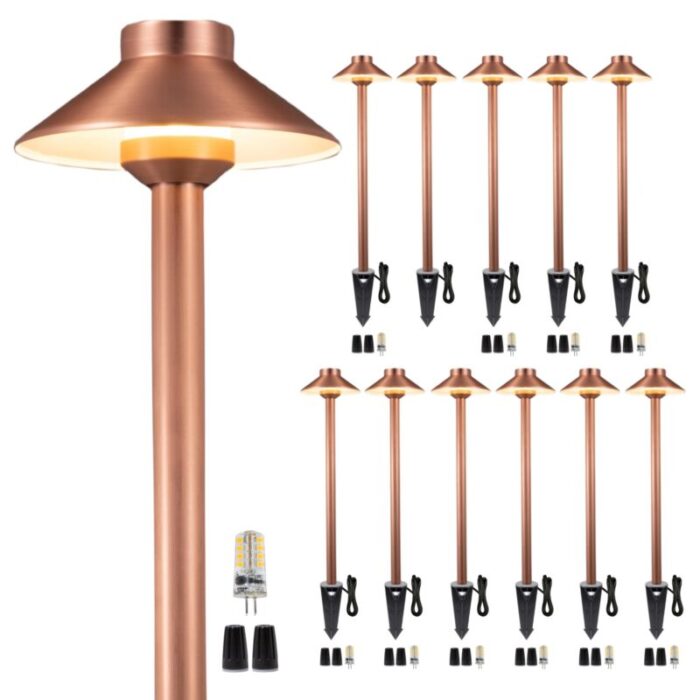 copper brass path light g4 12