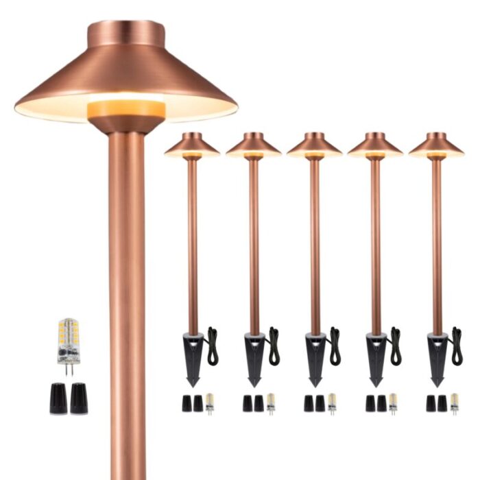 copper brass path light g4 6