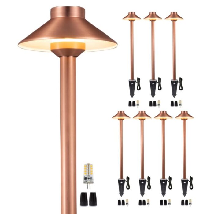 copper brass path light g4 8