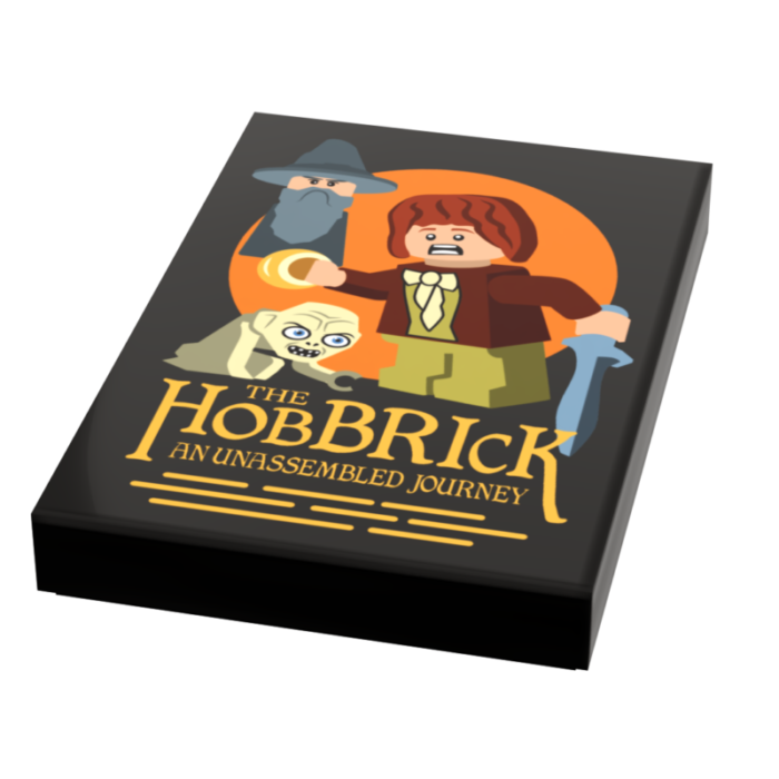 custom lego hobbit movie tile