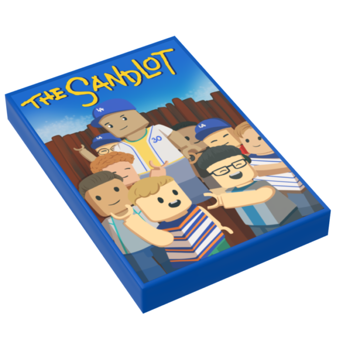 custom lego sandlot movie cover tile