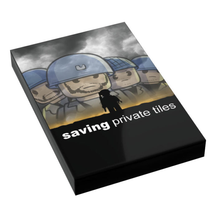 custom lego saving private ryan movie tile