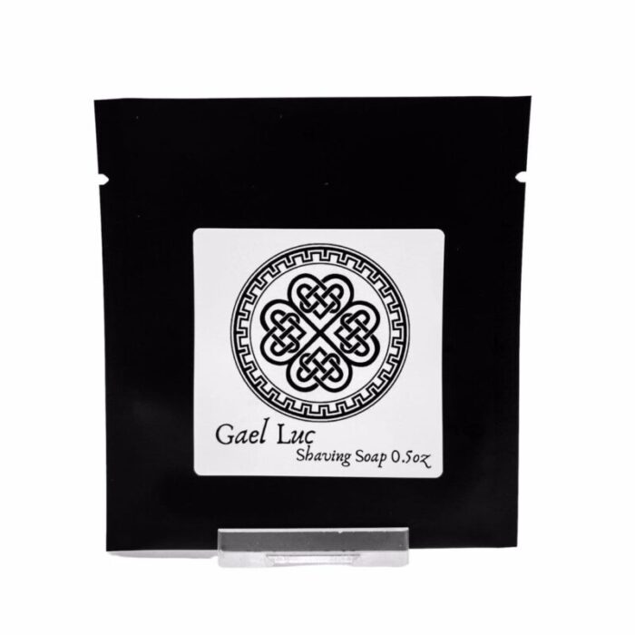 gael luc shaving soap 05oz sample pouch