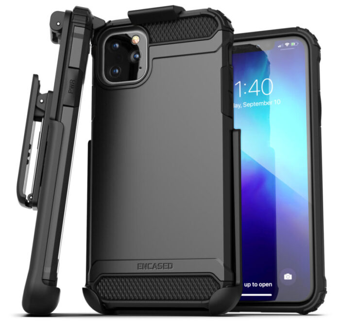 iPhone 11 Pro Max Scorpio Case and Holster Black Black SS103BK HL