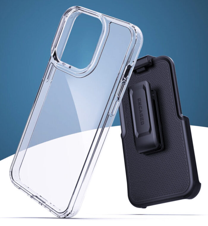 iPhone 14 Clearback Case with Belt Clip Holster CB253HL 9