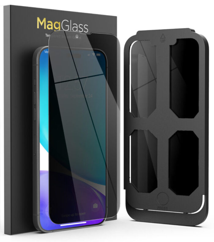 iPhone 14 Pro Max MagGlass Privacy Shield Screen Protector SP256C 7