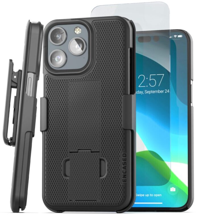 iPhone 15 Pro Duraclip Case with Belt Clip Holster HC338