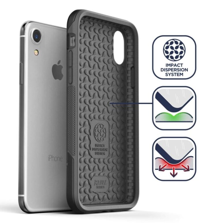 iPhone XR Rebel Case And Holster Black Black RB71BK HL 3 1