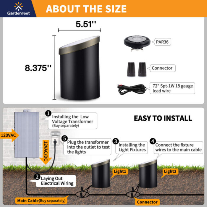 in ground well light size 2205a