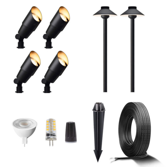 landscape lighting kit 2101 2401 4 2 black