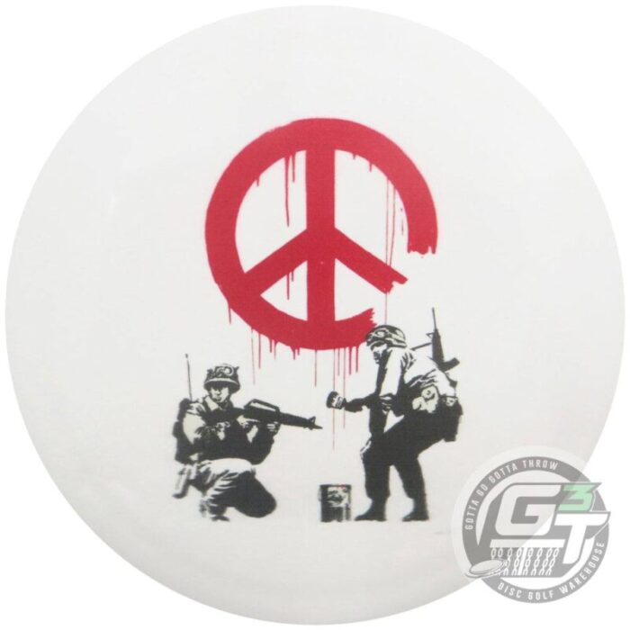 prodigy disc golf disc banksy full color peace sign prodigy ace line duraflex d model s distance driver golf disc gotta go gotta throw disc golf 32331867062431