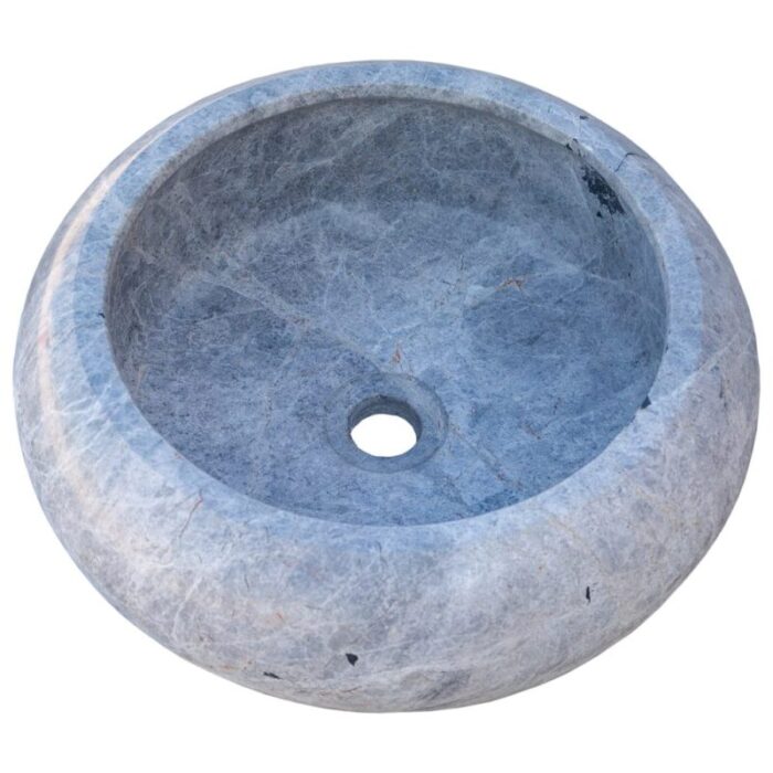 sirius silver marble vessel sink TMS21 angle view