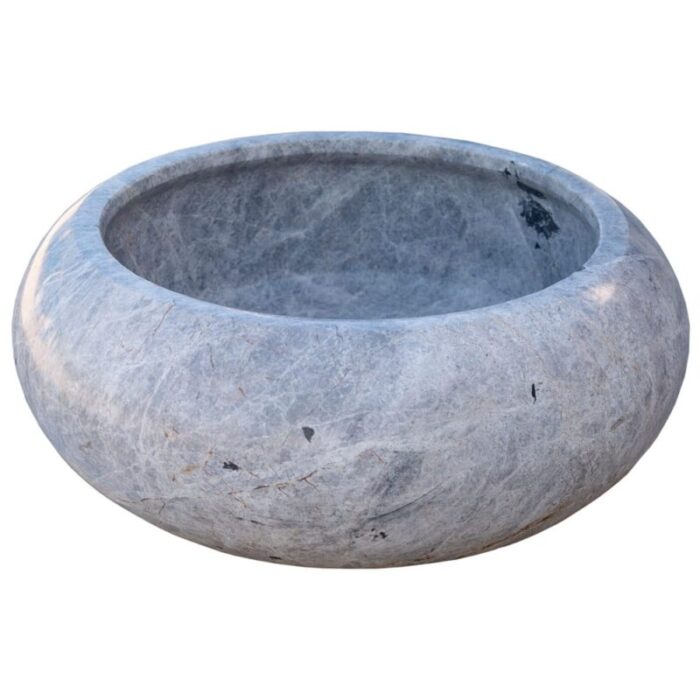 sirius silver marble vessel sink TMS21 side view