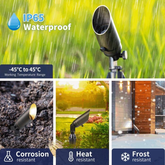 stretchable shroud mr11 brass landscape spotlight 5 waterproof