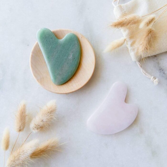 sunday standard sunday standard rose quartz gua sha facial tool zero waste skincare plastic free 30278274351215