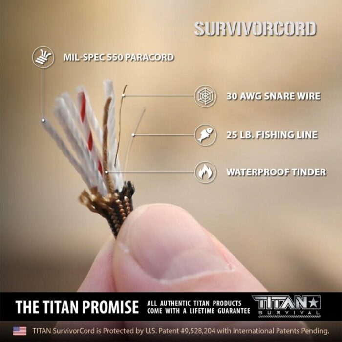 survivorcord spool black spool titan survival 468147