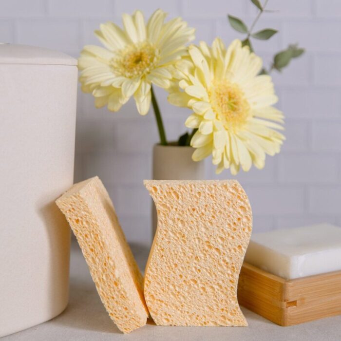 zero waste club biodegradable sponges zero waste sponges biodegradable 100 wood pulp 2 sponges 31137932148847