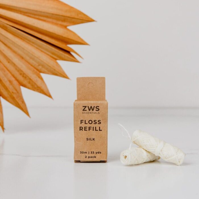 zero waste store silk floss zero waste dental floss 30m organic biodegradable refillable 30523127038063