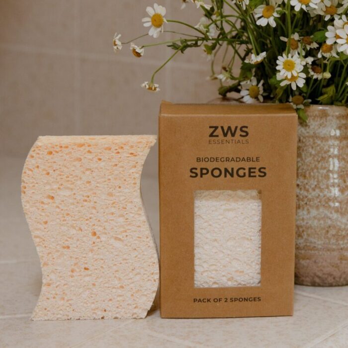 zws essentials biodegradable kitchen sponges zero waste sponges 100 wood pulp 32450453241967