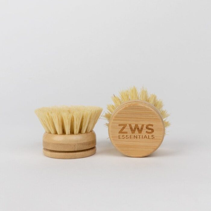 zws essentials replacement head only long handle dish brush agave dish brush plastic free replaceable heads 32604675604591