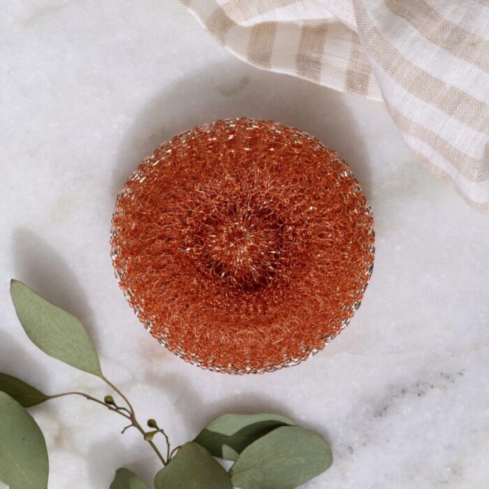 zws essentials single copper scrubber pot scrubber copper scourer plastic free pot scrubber 33159678394479